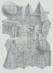 Рисунок композиции из геометрических тел