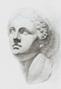 Рисунок головы Афродиты