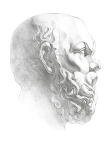 Рисунок головы Сократа
